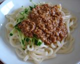 肉味噌5分のジャージャーうどん作り方4写真