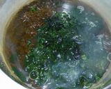 簡単！朝食に♪もずくとワカメのお味噌汁＊作り方2写真