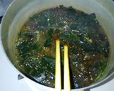 簡単！朝食に♪もずくとワカメのお味噌汁＊作り方3写真