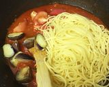 皮パリパリチキンを乗せたナストマトパスタ作り方13写真