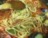 皮パリパリチキンを乗せたナストマトパスタ作り方14写真
