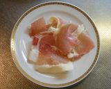 根曲り竹と生ハムの和風パスタ作り方2写真