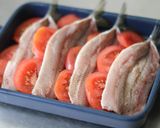 グリラーで　トマトとイワシのパン粉焼き作り方3写真