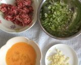 牛肉ガーリックチャーハン作り方1写真