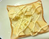 卵焼き×めんたい粉の和トースト作り方2写真