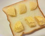 卵焼き×ピーマンの塩昆布和トースト作り方3写真
