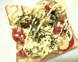 トマト×卵焼きの塩昆布和トースト作り方4写真