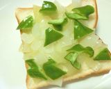 玉葱×ピーマンのごま塩カレートースト作り方3写真