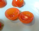 お酒のつまみ♪　チーズinプチトマト♪作り方1写真