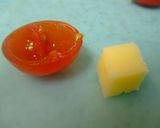 お酒のつまみ♪　チーズinプチトマト♪作り方2写真
