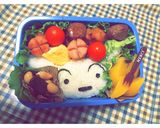 キャラ弁☆クレヨンしんちゃん シロ作り方1写真