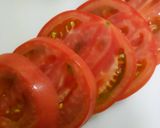 スライスチーズでカプレーゼ♪作り方1写真