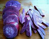 胡麻たっぷり紫芋けんぴ作り方1写真