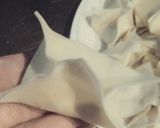 ポテサラリメイク♪ワンタンポテサラサモサ作り方4写真