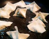 ポテサラリメイク♪ワンタンポテサラサモサ作り方5写真