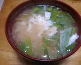 卵白のお味噌汁作り方4写真