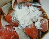 鮭のザンタレ、パクチー風味。作り方2写真