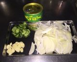 緑のサヴァ缶で、夏向きさっぱりパスタ♪作り方1写真