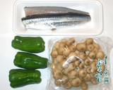 魚・とびうおの簡単にんにく塩焼き・塩炒め作り方1写真
