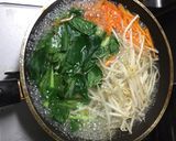 鰹のビビンバ風丼作り方2写真