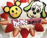 誕生日に!キャラチョコ わんわんうーたん作り方8写真