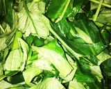 旬野菜！空芯菜と茹で鶏のヘルシーカレー作り方1写真