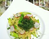 アスパラとラディッシュのかさ増冷製パスタ作り方7写真