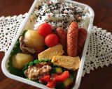 ズッキーニとパプリカのひき肉炒め作り方4写真