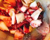 茹でタコとパクチーのピリ辛サラダ作り方2写真