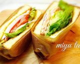 ワックスペーパー包み♪ハムチーズのサンド作り方12写真