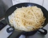 ツナマヨパスタ生ハムのっけ作り方5写真