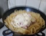 ツナマヨパスタ生ハムのっけ作り方6写真
