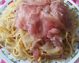 ツナマヨパスタ生ハムのっけ作り方7写真