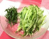 ダイエット☆こんにゃくそうめんサラダ菜作り方3写真