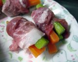 にんじんとアスパラの肉巻き揚げ作り方3写真