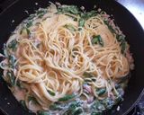 下茹で無し！いんげんとツナのクリームスパ作り方6写真