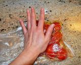 薄切り豚のミルフィーユ簡単トマトソース♪作り方1写真