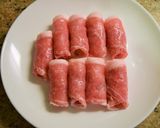 薄切り豚のミルフィーユ簡単トマトソース♪作り方4写真