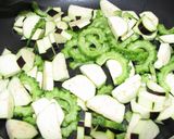 夏野菜の『こねり』作り方1写真
