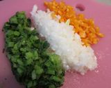 失敗ナシ！小松菜オムレツ　カレー風味作り方1写真