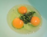失敗ナシ！小松菜オムレツ　カレー風味作り方2写真