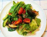 ☆夏 野菜の和風だし(にぼし粉)炒め作り方4写真