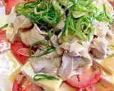 簡単なヘルシー豆腐と冷しゃぶのサラダ作り方3写真
