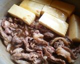お酒がススム♡めっちゃ簡単！肉豆腐♪作り方4写真