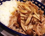ノンオイル 簡単きのこ丼作り方7写真