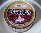 おやつランチ♪米粒麦と小豆缶deぜんざい作り方1写真