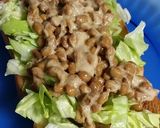 売れる！レタス納豆目玉焼きトースト！作り方8写真