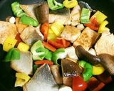 鮭とパプリカの塩ダレチーズ炒め♪作り方4写真