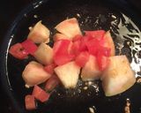桃と生ハムの冷製パスタ作り方3写真