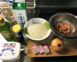 エビのチーズリゾット作り方1写真